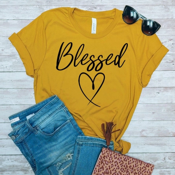 Hand Crafted Tops - Blessed shirt